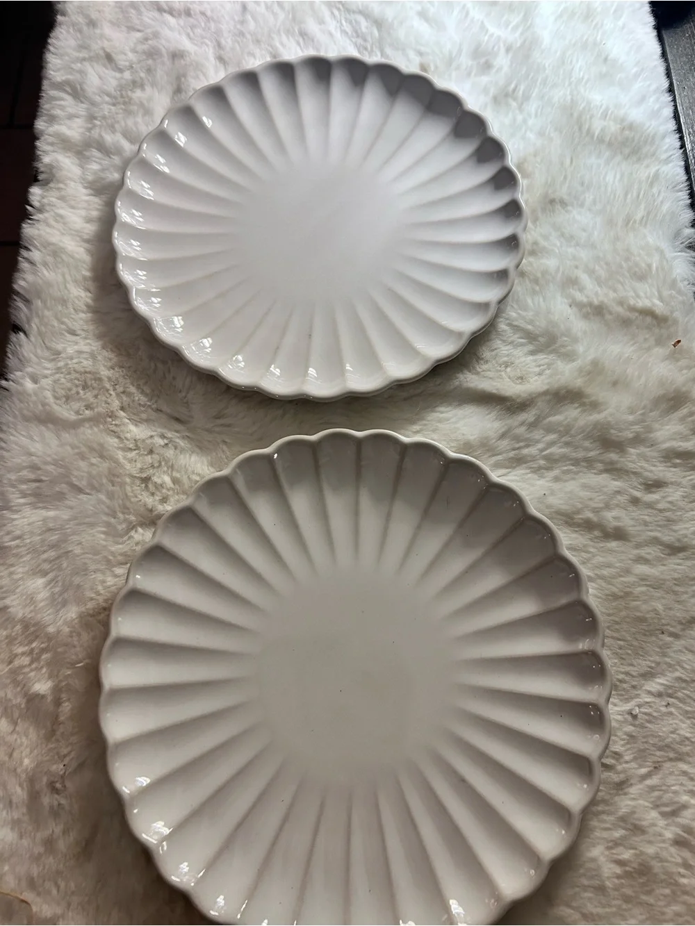 2 The Pioneer Woman Colette plates Stoneware Dinnerware Cream